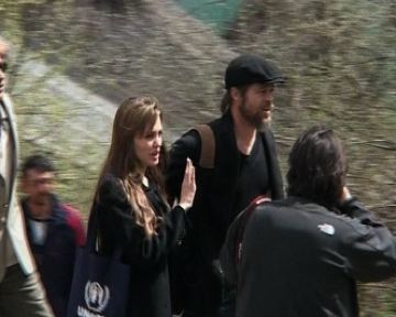 Angelina Jolie e Brad Pitt in visita a Sarajevo