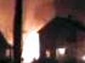 Raw Video: Amateur Video of NY Plane Crash