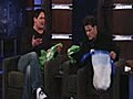 Charlie Sheen On Jimmy Kimmel Live & Kisses Jimmy