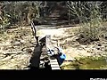 Girl Tries To Ride Over A Bridge