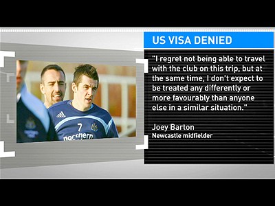 US refuses Joey Barton entry