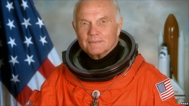 1998: John Glenn returns to space