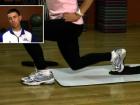 Slideboard Split Squat Exercise