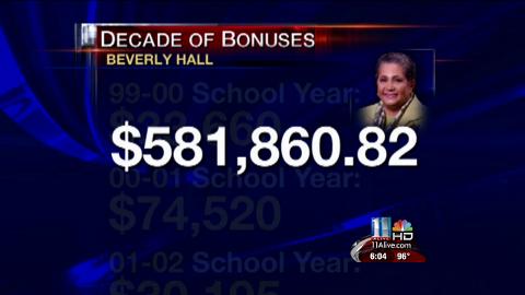 Dr. Beverly Hall received over $580K in bonuses