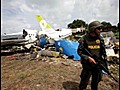 Santos llega al lugar del siniestro aéreo en la isla de San Andrés
