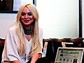 Lindsay Lohan Promotes Beezid.Com