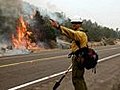 Huge Arizona wildfire spreads