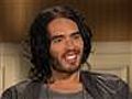 Russell Brand shows his funny side