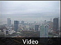 Tokyo Bay View from Tokyo Tower on a Gray Day - Tokyo, Japan