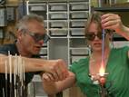 Sara Haines plays with fire and learns to blow glass!