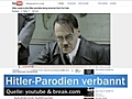 Hitler-Parodien von YouTube verbannt