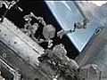 Space Station Engineers Make Historic Spacewalk