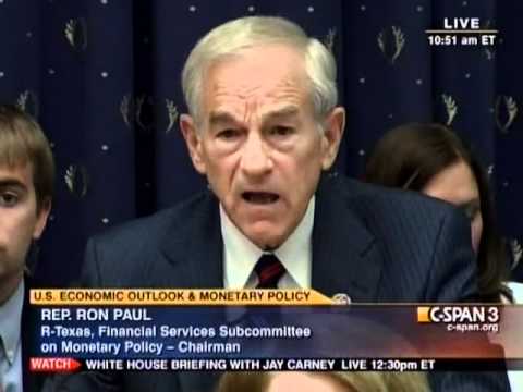 Ron Paul vs Bernanke: Is Gold Money? - July 13,  2011
