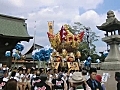 曽根天満宮　宵宮　伊保南部　正門前　屋台練り