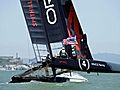 Raw Video: America’s Cup catamaran capsizes