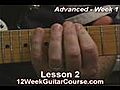 Free Electric Guitar Lessons Advanced Week 1 Lesson 2