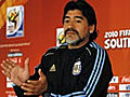 Preocupa a Maradona ataque de delanteros mexicanos