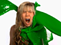 Kids&#039; Choice Awards 2011: Jennette McCurdy Slow-Mo Sliming!