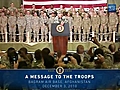 President Obama Speaks to Troops in Afghanistan