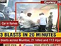 Three blasts in 20 minutes in Mumbai