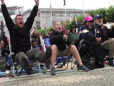 Fans Celebrate US team Bound for World Cup Final