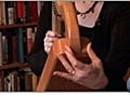 The Harp - Holding a Wirestrung Harp