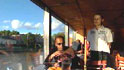 Eating on a boat