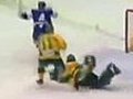 Hockey Goal Celebration Fail :