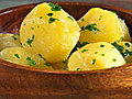 Tourned Steamed Potatoes