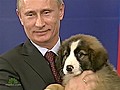 A warmer,  fuzzier Putin solicits puppy-naming tips