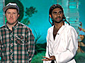 Aziz Ansari,  Danny McBride, Nick Swardson Present Best Jaw-Dropping Moment