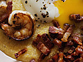 Slow-Poached Eggs with Shrimp and Grits