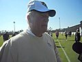 UCF coach George O’Leary talks about the Knights&#039; first spring football practice