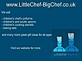 Childrens aprons and online cooking guide for children and