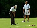 Barack Obama v John Boehner: President fluffs his putt