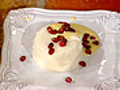 Almond Custard and Pomegranate