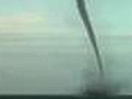 Giant waterspout seen spinning off Hawaii