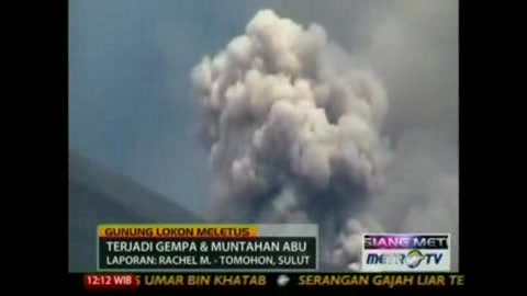Indonesia volcano erupts