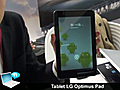 Tablet LG Optimus Pad