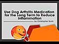 Dog Arthritis Medication to Reduce Inflammation