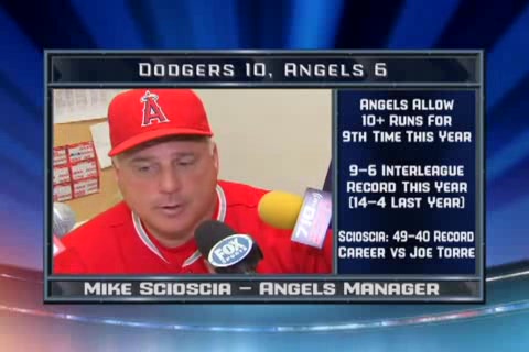 Mike Scioscia on Angels&#039; 10-6 loss to Dodgers