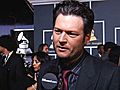 Blake Shelton on the 2011 Grammy Carpet