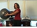 Office Exercise Plan - Standing Stability Ball