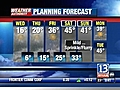 VIDEO: 13WHAM Weather Authority Morning Forecast &#8212; 02/04/09