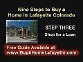 Step 3 to Buy Property in Lafayette-Shopping for a Loan