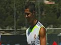 Primer entrenamiento del Real Madrid en Los Angeles