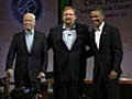 Barack Obama and John McCain court Christian vote