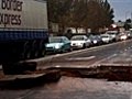 Burst water main causes chaos